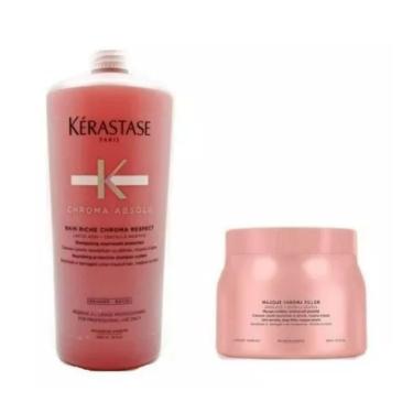 Imagem de Kit Kérastase Chroma Absolu - Shampoo 1l + Máscara 500ml