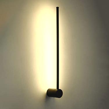 Imagem de Luminária de parede minimalista, arandela linear ajustável, luminária de parede RGB com controle remoto, luminária de parede LED para cabeceira de quarto, luminária de decoração para corredo