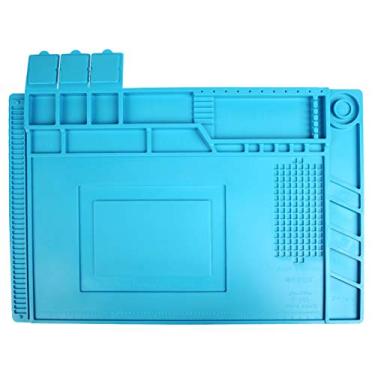 Imagem de Timesetl – Kit de reparo de solda de silicone para isolamento de solda, kit de trabalho resistente ao calor, estação de solda magnética para ferro de solda BGA, reparo de telefone e laptop, 45 x 30 cm