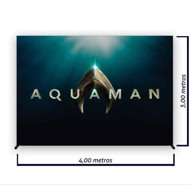 Imagem de Painel de Festa Retangular Aquaman Várias Medidas - Fera Print