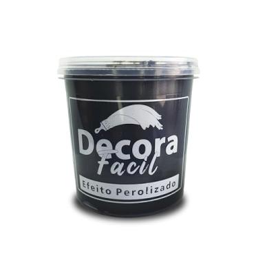Imagem de Cimento Queimado Com Efeito Perolizado Decora Fácil 1kg (Preto Absoluto)