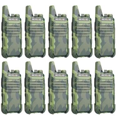 Imagem de Walkie Talkies Retevis RT22 recarregável de longo alcance, pacote com 