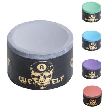 Imagem de CUEELF Giz de piscina premium para tacos de bilhar giz de bilhar bastão de bilhar azul giz, verde, rosa, roxo ou cinza (cinza)