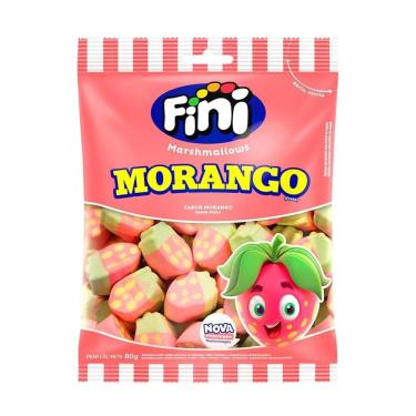 Imagem de Marshmallow Morango Fini 80g