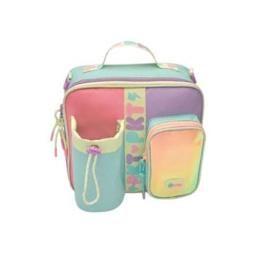 Imagem de Lancheira Puket Sem Gel Color Block Mna, Rosa, UN