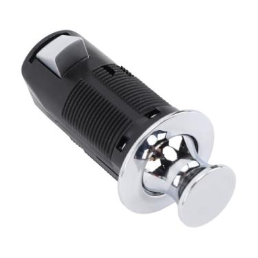 Imagem de Pestillo Trava Com Botão para o Armário Sem Chave, Trava Com um Botão de Gabinete, Uso Prático, Aparência Elegante, Toque Mais Suave para RV, Iate, Motorhome, Caravana (Cromo)