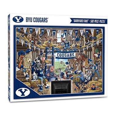 Imagem de YouTheFan Quebra-cabeça NCAA BYU Cougars Barnyard Fans 500 peças