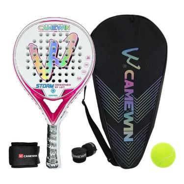 Imagem de Raquete de padel de fibra de carbono 360g + 10g com saco 125g