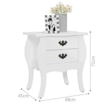 Imagem de Mesa De Cabeceira Bombe Premier Branco