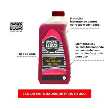 Imagem de Maxx lubri aditivo para radiador pronto uso rosa 1lt