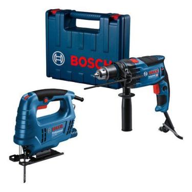 Imagem de Kit Furadeira Impacto Gsb16re Bosch Com Gst680 220v, 220V