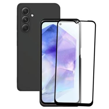 Imagem de Película de Vidro 3D e Capa Capinha Preta Para Galaxy A55