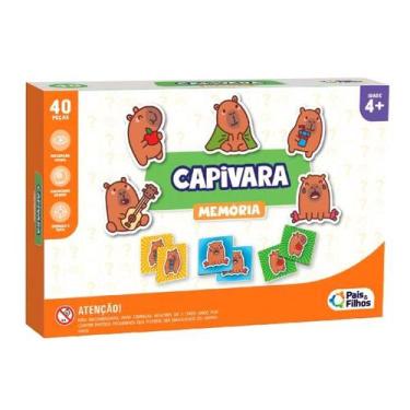 Imagem de Jogo Da Memoria Capivara 40 Pecas - PAIS E FILHOS