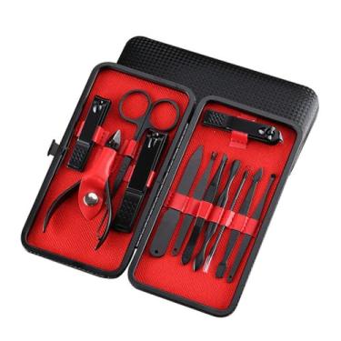 Imagem de Conjunto de ferramentas especiais para pedicure - Alicate para pele morta, cortador de unhas e ferramentas para tratamento de inflamação | Kit de aço inoxidável, 12 peças