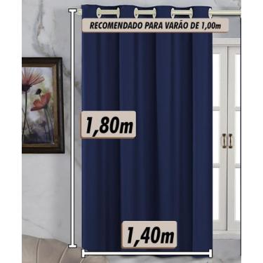 Imagem de Cortina De PVC Blackout 1,40m x 1,80m Cortina de Porta Janela - CACÁ E