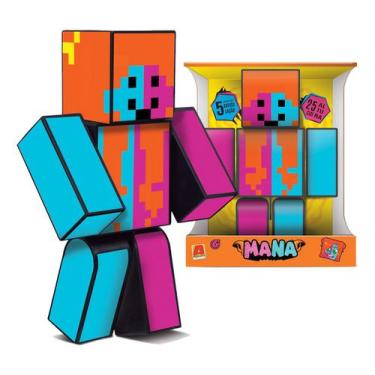 Imagem de Boneca Mana Jogo Mine Articulado Youtuber Gamer Craft - Algazarra