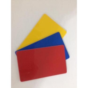 Imagem de cartões de pvc colorido frente e verso - 75un - Petrone