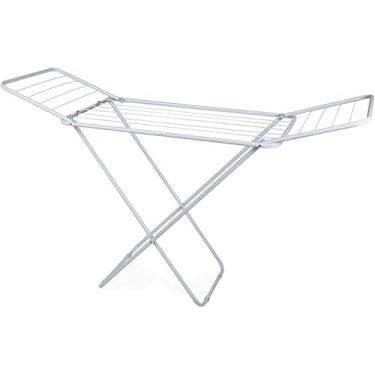 Imagem de Varal de Chão Slim com Abas Dobráveis Estrutura de Aço Reforçado11m de Capacidade Compacto e Prático MOR