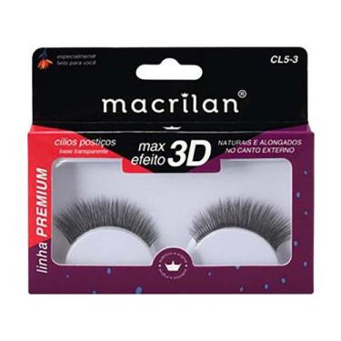 Imagem de Cílios Postiços Macrilan - Fios Naturais e Alongados no canto Externo 