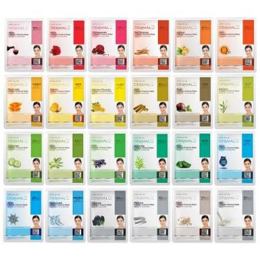 Imagem de Máscara facial DERMAL 48 Combo Pack Collagen Essence Korean