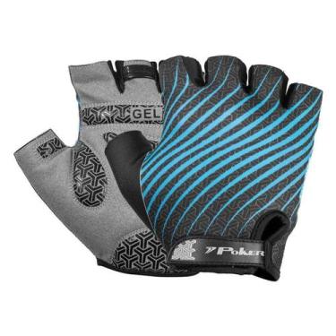 Imagem de Luva Poker Bike Antishock Gel City, M, Cinza