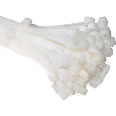 Imagem de Abraçadeira Nylon Enforca Gato 7,6X250Mm 100Un Tradestar Bco