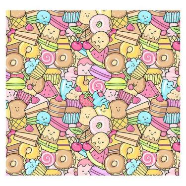 Imagem de Papel de Parede Adesivo Infantil Doces Quarto Criança - 694pcp - Allod