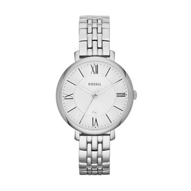 Imagem de Fossil Jacqueline Women'S Quartz Watch Three-Handsless, Cor: Prata (Modelo: Es3433) Prateado/Preto Padrão