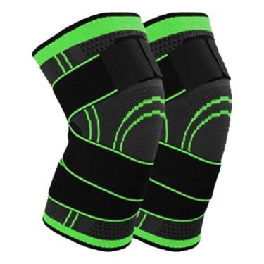 Imagem de 2X Kit 2 Joelheira De Compressão Tensor Alívio De Dor No Joe