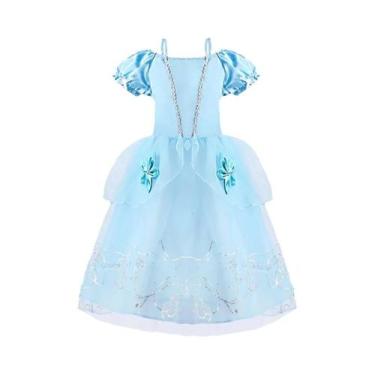 Imagem de Vestidos de Princesa para Meninas - Rapunzel, Cinderela, Bela - Festa 