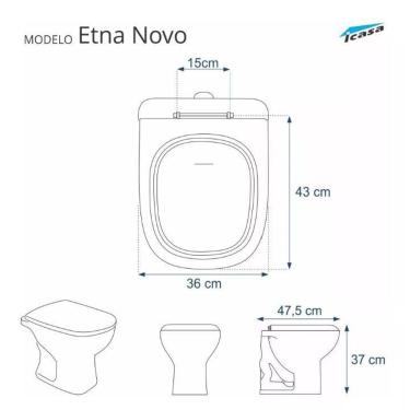 Imagem de Assento almofadado etna preto