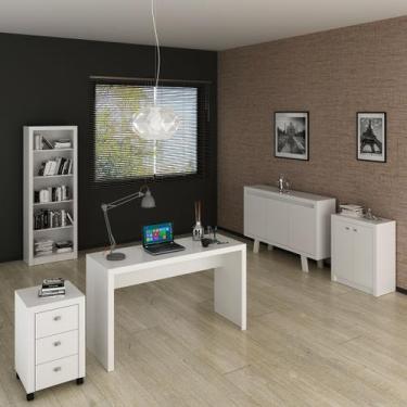 Imagem de Conjunto de Escritório com Balcão, Estante, Gaveteiro , Balcão com 3 p