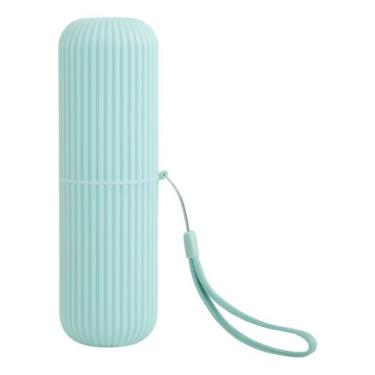 Imagem de 01 Porta Escova Dentes Viagem Estojo Com Alça Duhome, Verde