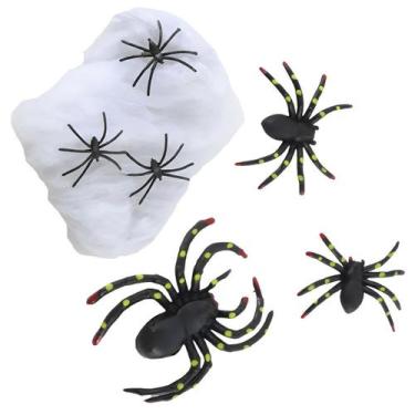 Imagem de Teia Aranha Hallowen 6 Tarantulas Festa Dia Das Bruxas Susto Pegadinha