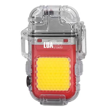 Imagem de Isqueiro de Plasma com Lanterna [Vermelho]