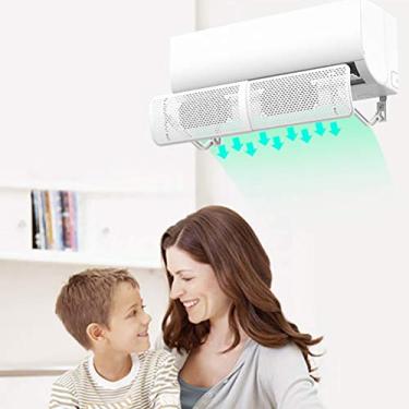 Imagem de GLOGLOW Acessórios Defletor de Ar Condicionado, 43,5 70cm de Ar Condicionado Telescópico para Pára - Anti Eólica Deflerar Anti -soprar o Pára Guia de Nan Nan (Como mostrado)