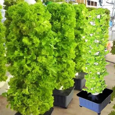 Imagem de Gff Torre De Plantas De Jardim Kit De Cultivo Hidropônico Planta De Interior Ao Ar Livre Kit De Cultivo Vertical Plantador De Jardim Vertical