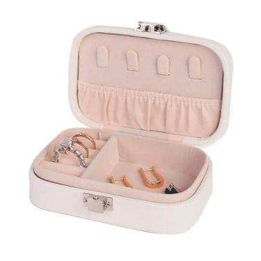 Imagem de Porta Joias Compacto Elegante Para Brincos Colar E Click