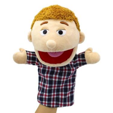 Imagem de Fantoches de mão FIMIGID Family Members, pelúcia de 34 cm para criança