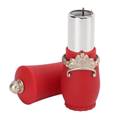 Imagem de Almofada de alfinete de desenho animado, suporte de agulha em forma de batom, design retrátil, organizador de agulhas de costura portátil para iniciantes e profissionais (vermelho)