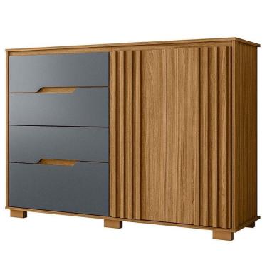 Imagem de Cômoda Sapateira Texas Freijó Cinza - Moval