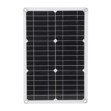 Imagem de SUNGOOYUE Kit de Painel Solar Monocristalino de 20 W 18 V, Solução de Carregamento Durável e Confiável, Adequado para Telefones Celulares, Tablets, Ideal para Uso Externo