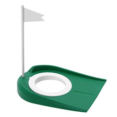 Imagem de Copo de prática de golfe, auxílios de treinamento de golfe putting tapetes de golfe copo de golfe interno com bandeira de furo, copo de putting de golfe esportivo auxílios de prática