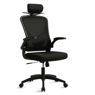 Imagem de Cadeira Ergonômica Mesh com Apoio Lombar, Encosto Ajustável e Braços Reguláveis – Conforto por Horas no Home Office