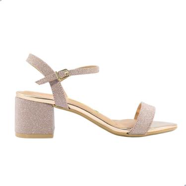 Imagem de Sandália Feminina Vizzano Salto Grosso Rose