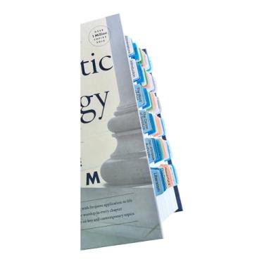 Imagem de Guias de livro laminadas para teologia sistemática: uma introdução à doutrina bíblica 2ª edição. – Guias codificadas por cores, reposicionáveis incluem cartão de alinhamento e abas em branco para