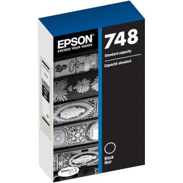 Imagem de EPSON T748 DURABrite Pro Cartucho preto com capacidade padrão (T748120) para impressoras Epson Workforce selecionadas