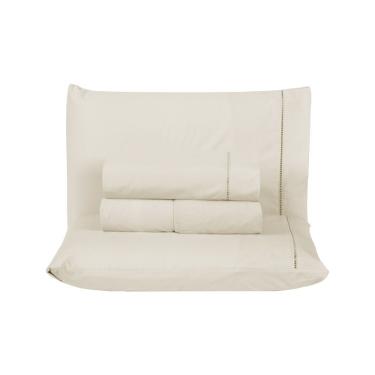 Imagem de Jogo De Cama Premier Casal 04 Peças Hipercal 200 Fios 80% Algodão, 20% Poliéster - Palha