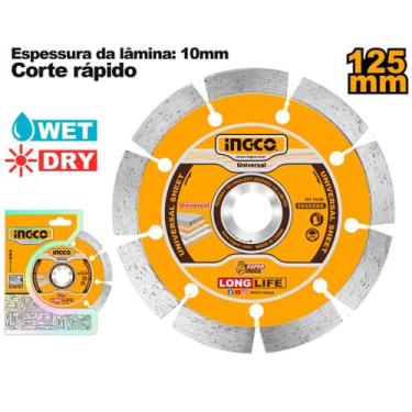 Imagem de Disco Diamantado Segmentado 5 Pol (125MM X 22.2MM) INGCO