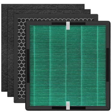 Imagem de Molgoc Filtro de substituição para purificador de ar, compatível com purificador de ar Evalit ET066, H13 True HEPA, pacote com 2.